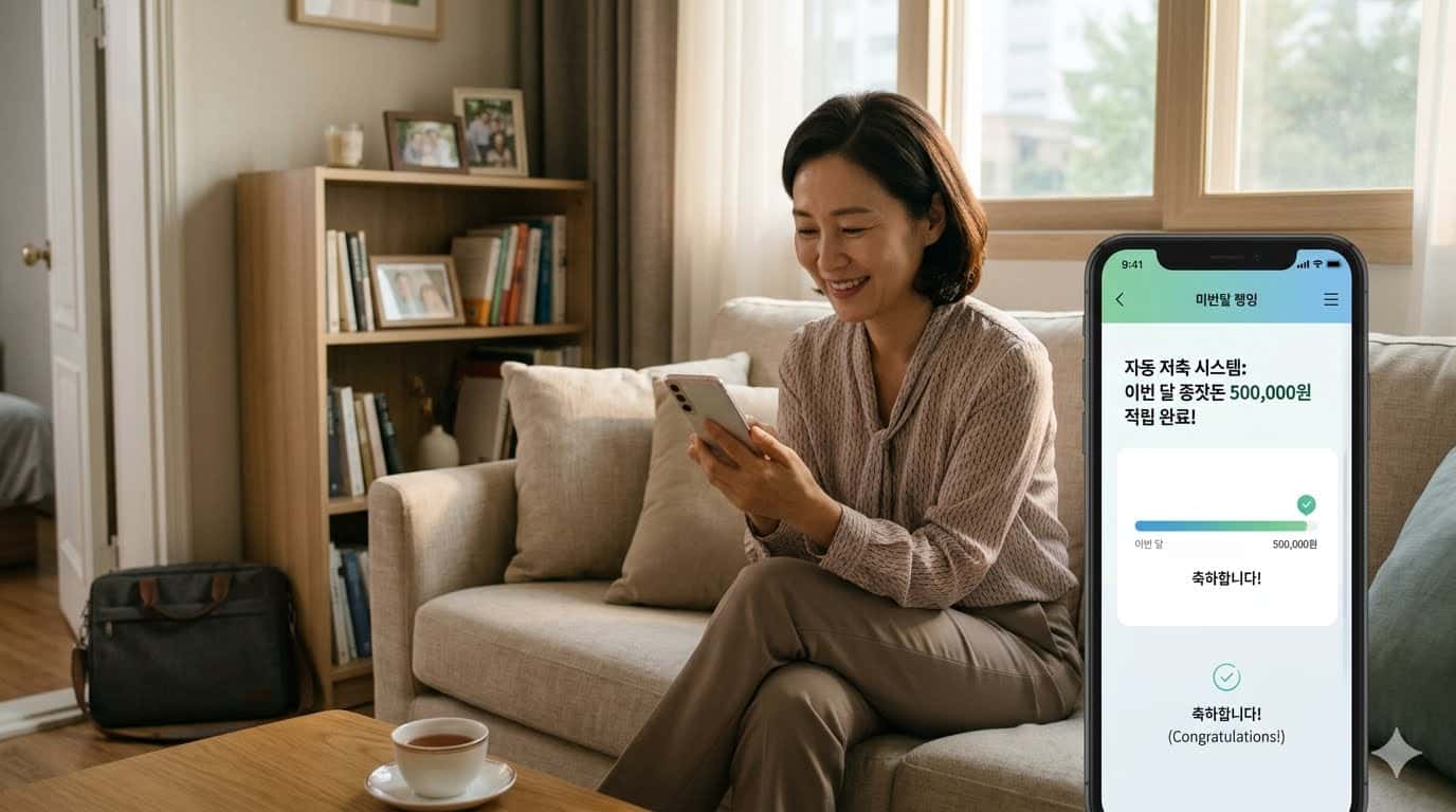 강제 시스템을 활용해 종잣돈 모으기를 실천하는 4050 직장인